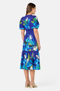 Gorman - Botanical Blueprint Midi Dress - print