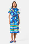 Gorman - Botanical Blueprint Tee Dress - print