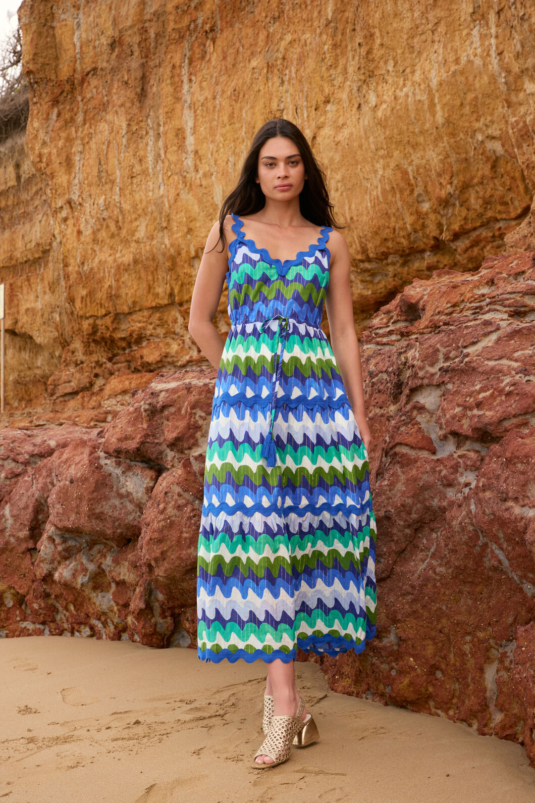 Gorman - Botanical Waves Party Dress - print
