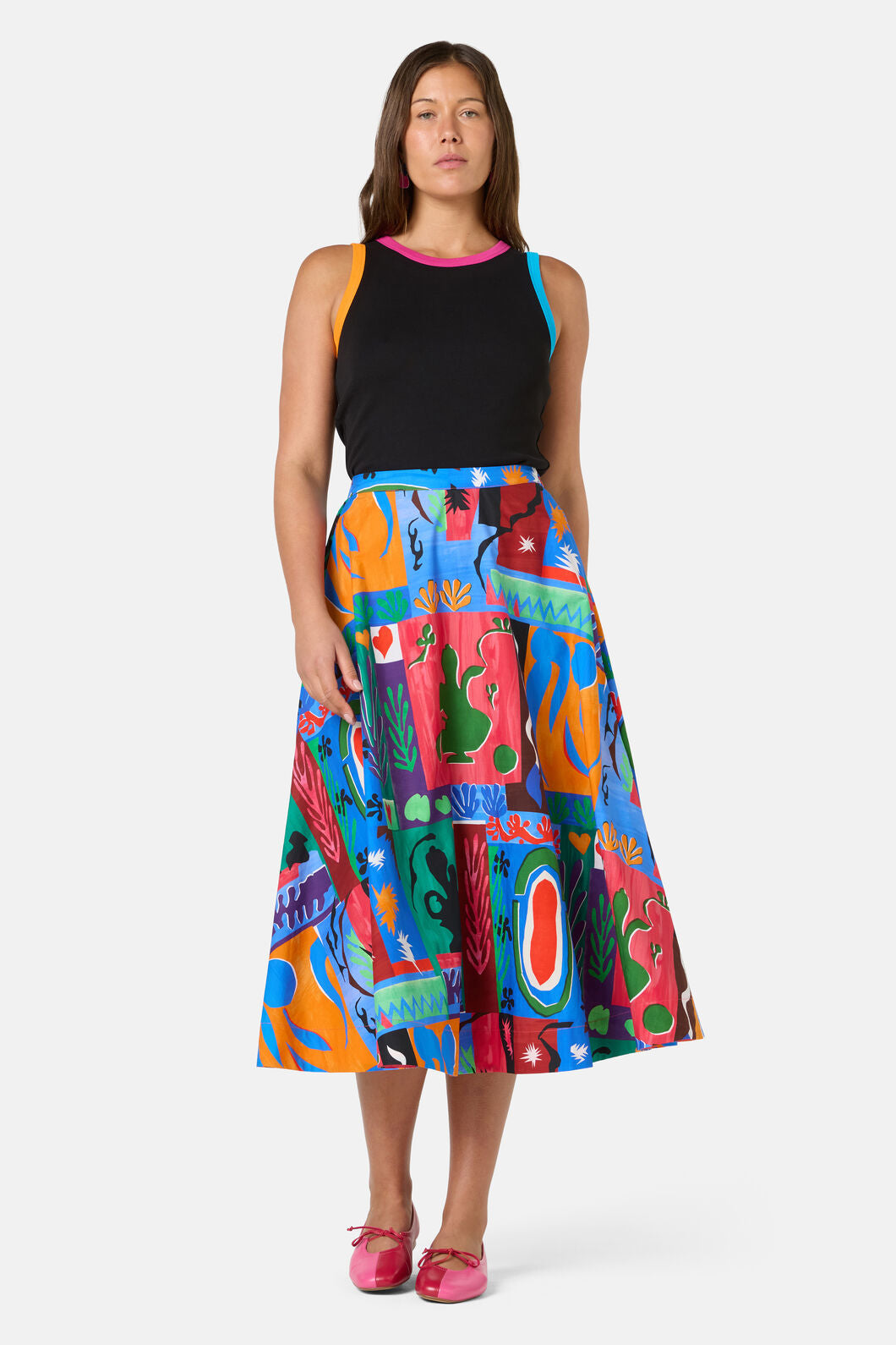 Gorman - Paper Poetry Skirt - print