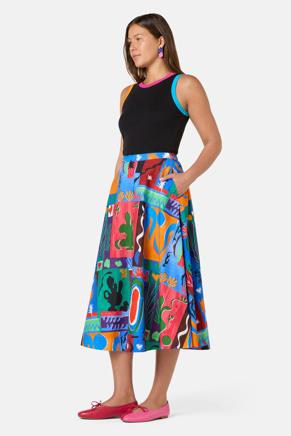 Gorman - Paper Poetry Skirt - print