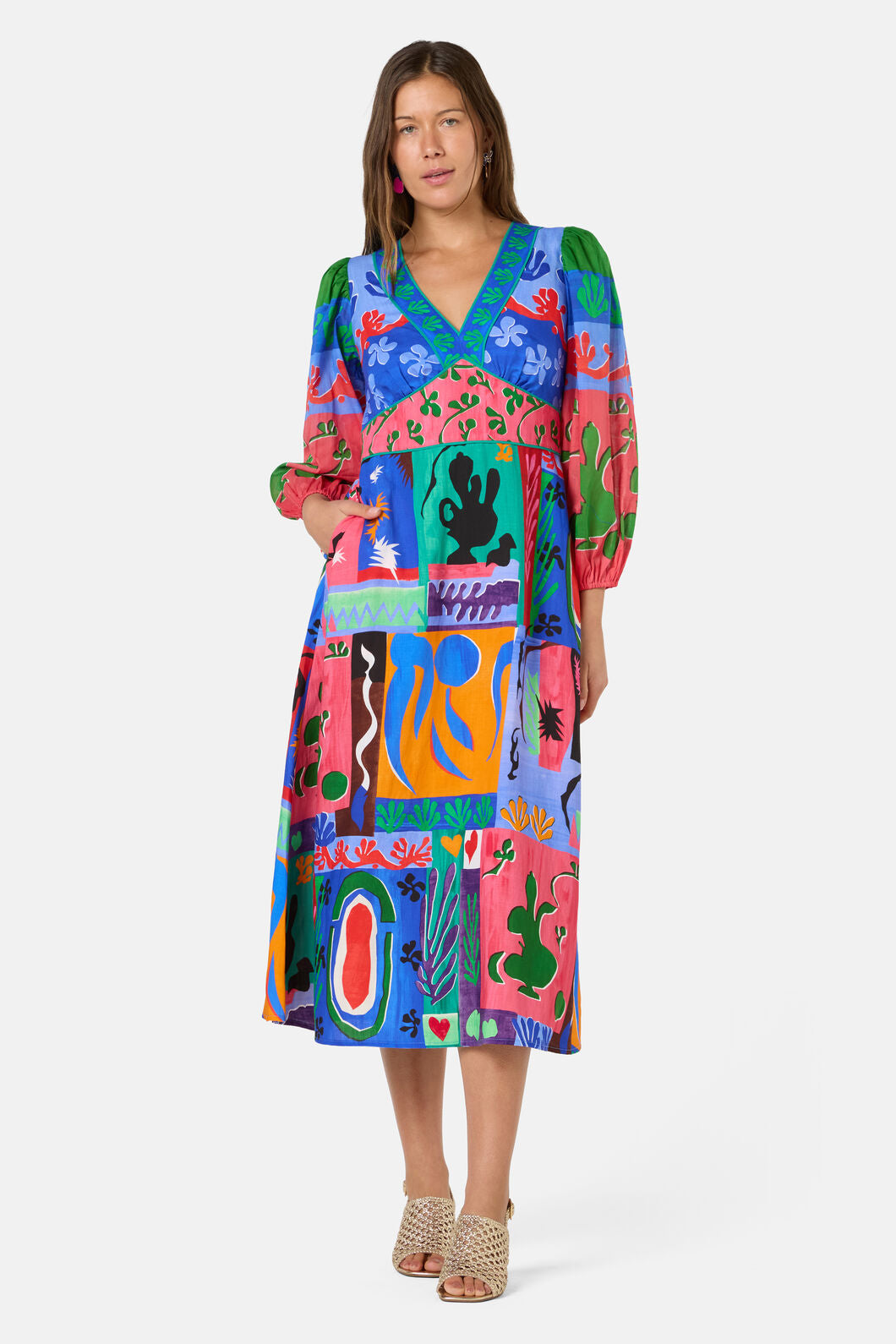 Gorman - Paper Poetry Party Dress - print