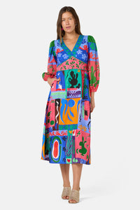 Gorman - Paper Poetry Party Dress - print