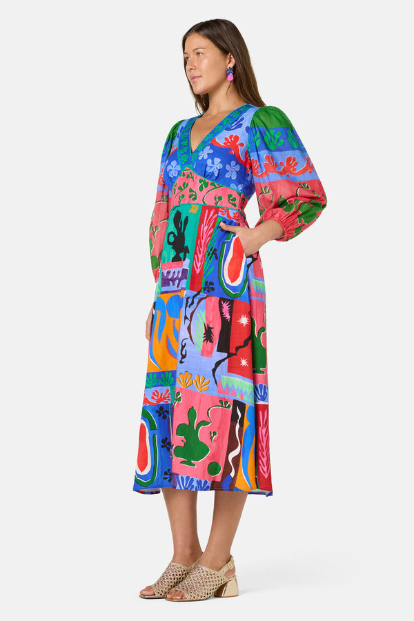 Gorman - Paper Poetry Party Dress - print