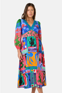 Gorman - Paper Poetry Party Dress - print