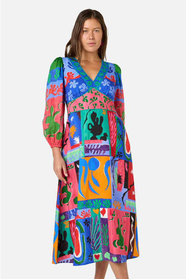 Gorman - Paper Poetry Party Dress - print