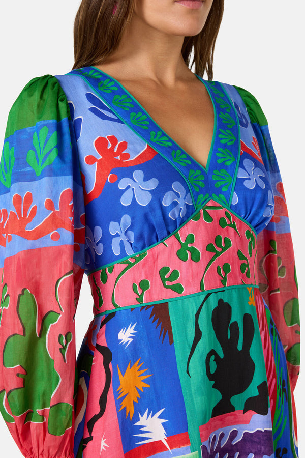 Gorman - Paper Poetry Party Dress - print