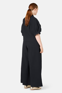 Gorman - Calliope Seersucker Balloon Shirt - black