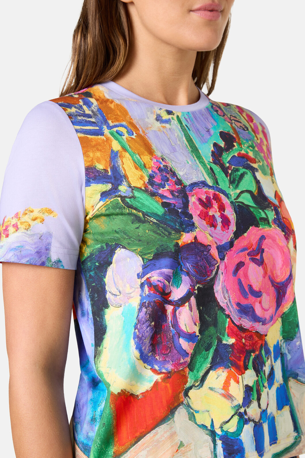 Gorman - Peonies Placement Classic Tee - print