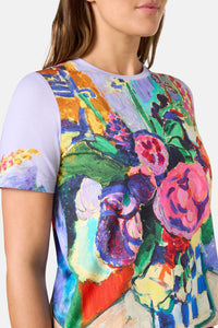 Gorman - Peonies Placement Classic Tee - print
