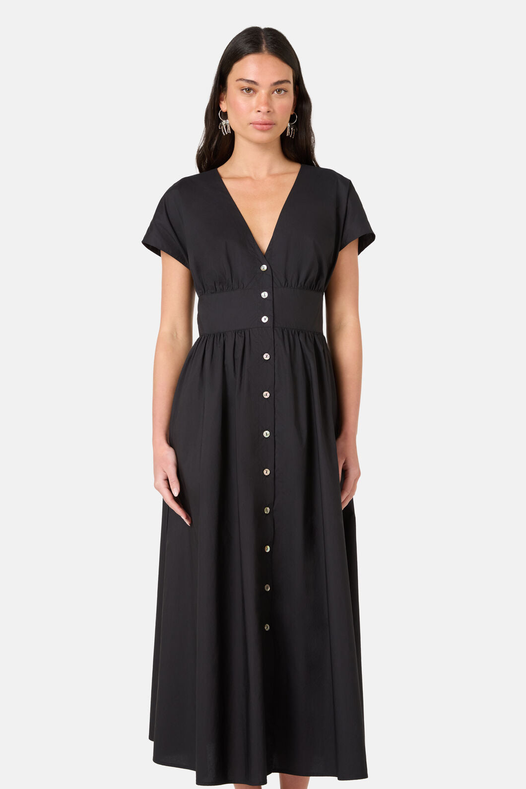 Gorman - Mira Cotton Midi Dress - black