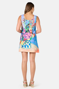 Gorman - Peonies Embroidered Shift Dress - print