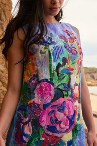 Gorman - Peonies Embroidered Shift Dress - print