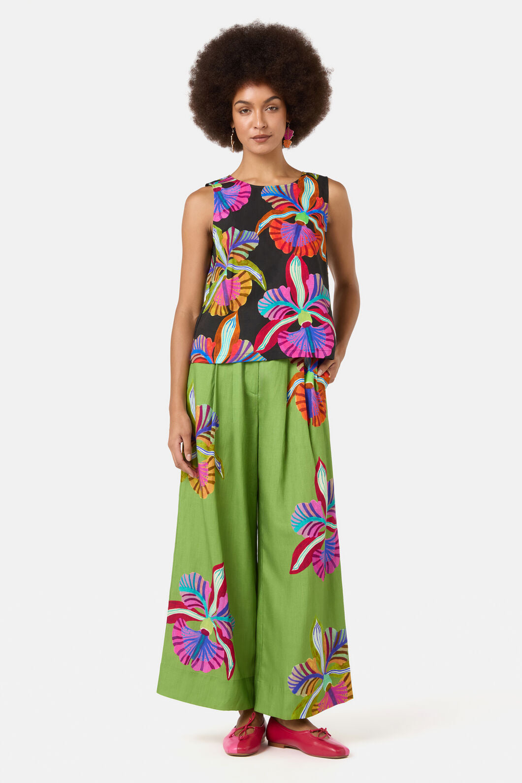 Gorman - Orchid Printed Tank - print