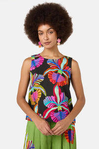 Gorman - Orchid Printed Tank - print