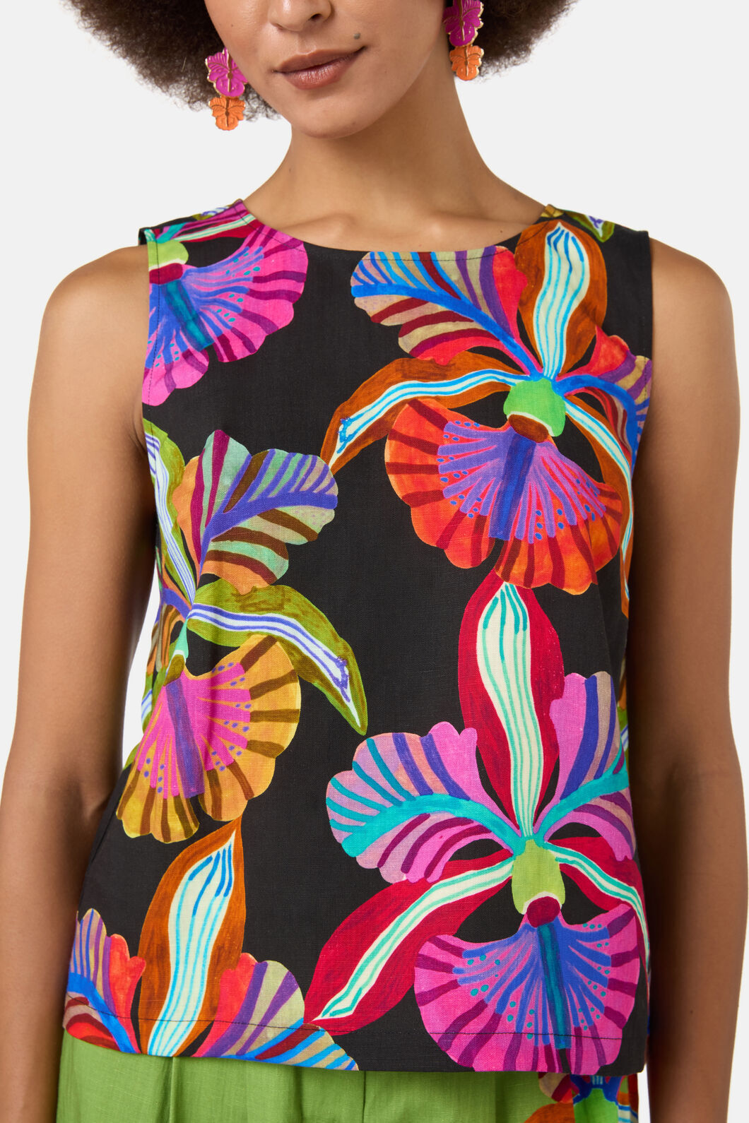Gorman - Orchid Printed Tank - print