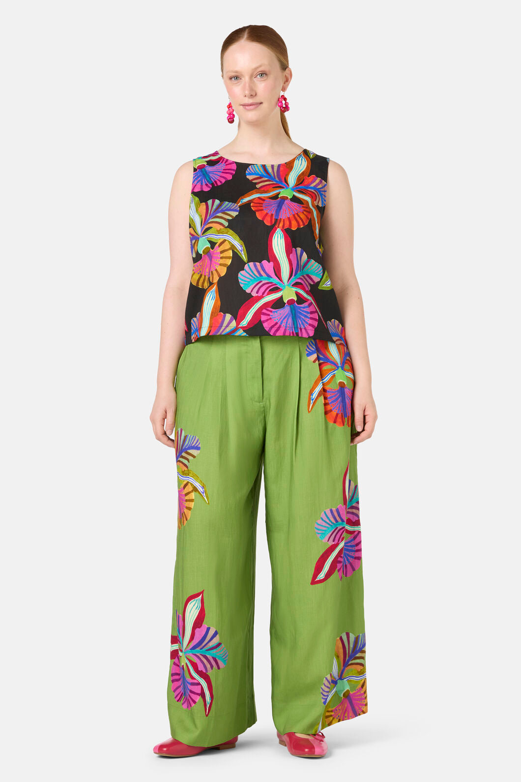 Gorman - Orchid Printed Tank - print
