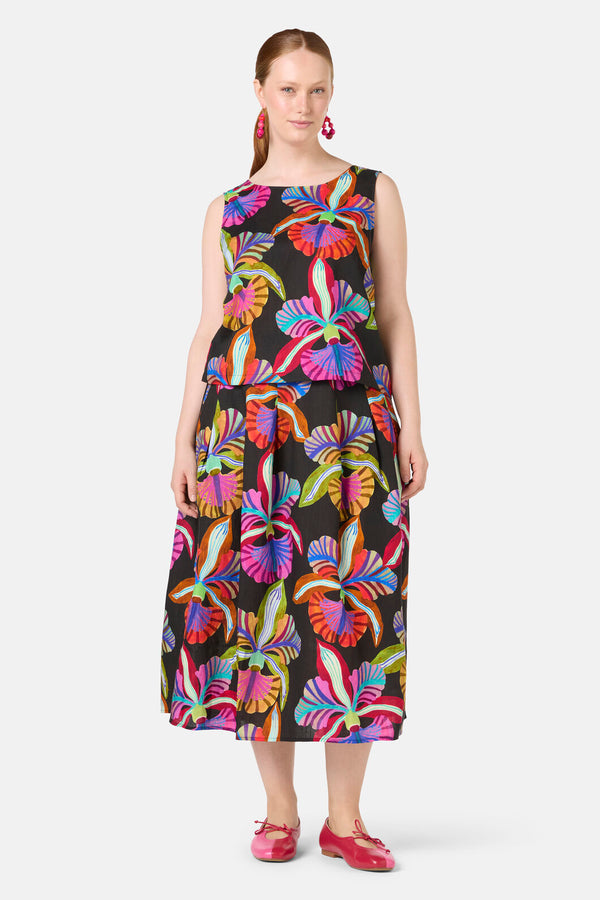 Gorman - Orchid Printed Tank - print