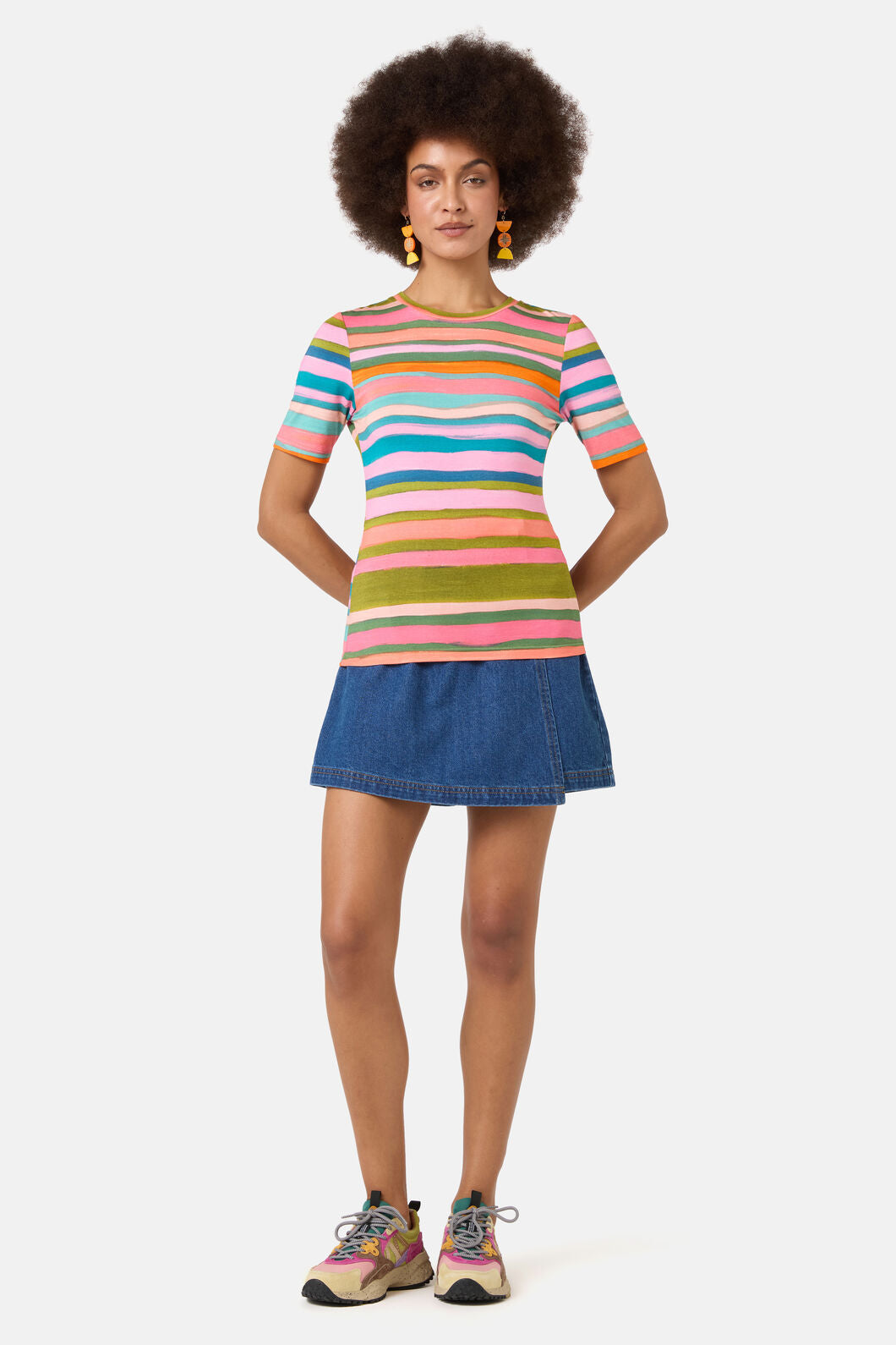 Gorman - Charlotte Denim Skort - mid-blue