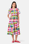 Gorman - Paintbox Check Midi Dress - check