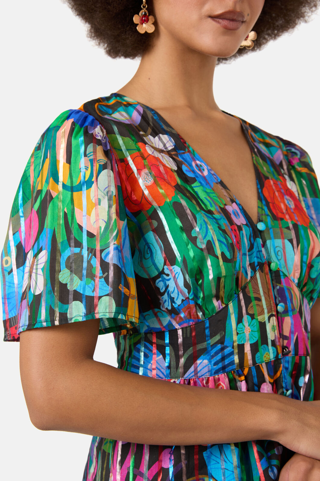 Gorman - Mariposa Glitter Party Top - print