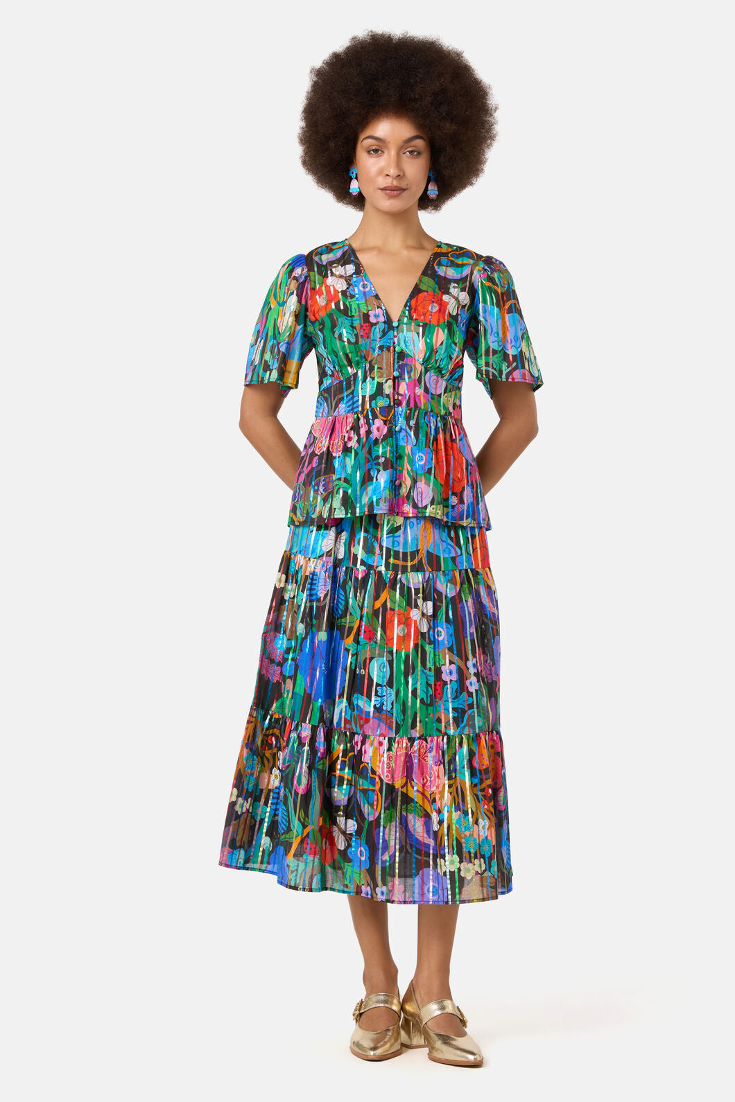 Gorman - Mariposa Glitter Party Skirt - print