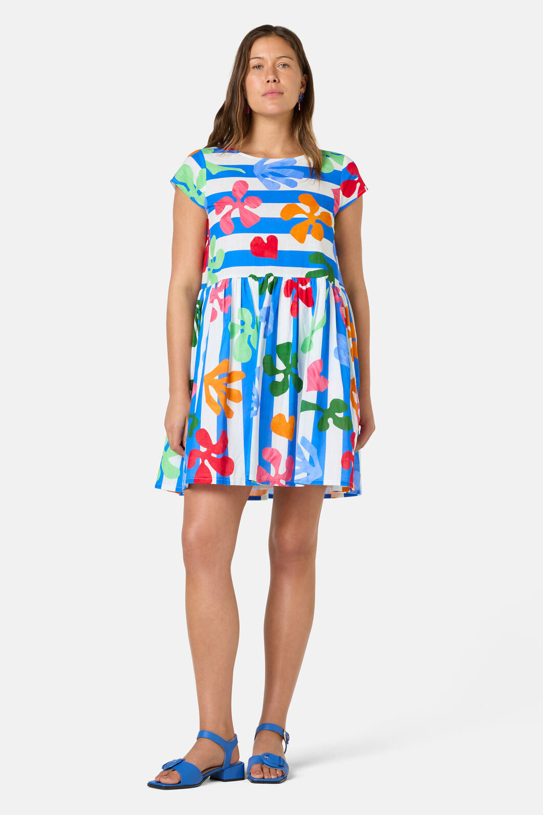 Gorman - Paper Poetry Stripe Beach Dress - print