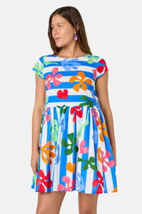 Gorman - Paper Poetry Stripe Beach Dress - print