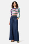 Gorman - Imogen Seersucker Denim Culotte - indigo