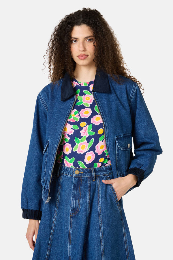 Gorman - Molly Denim Jacket - mid-blue