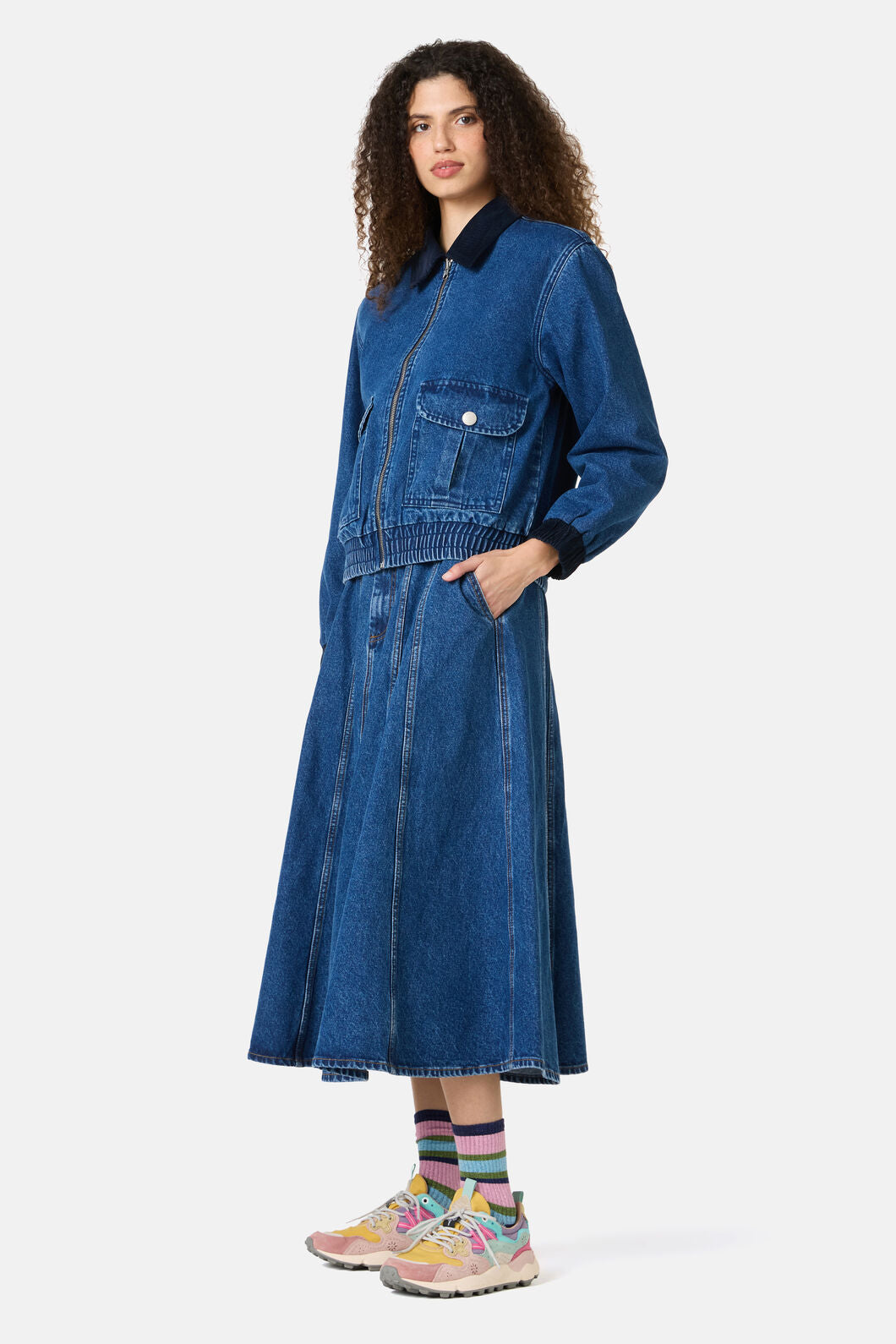 Gorman - Molly Denim Jacket - mid-blue