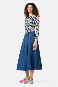 Gorman - Molly Denim Skirt - mid-blue