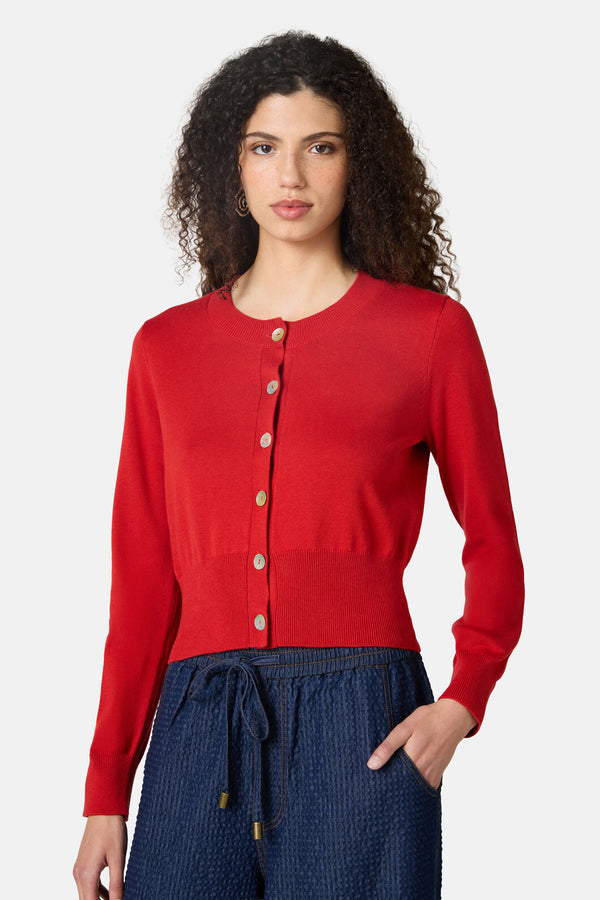 Gorman - Astrid Cardigan - brick