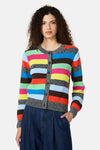 Gorman - Jumble Stripe Cotton Cardigan - stripe