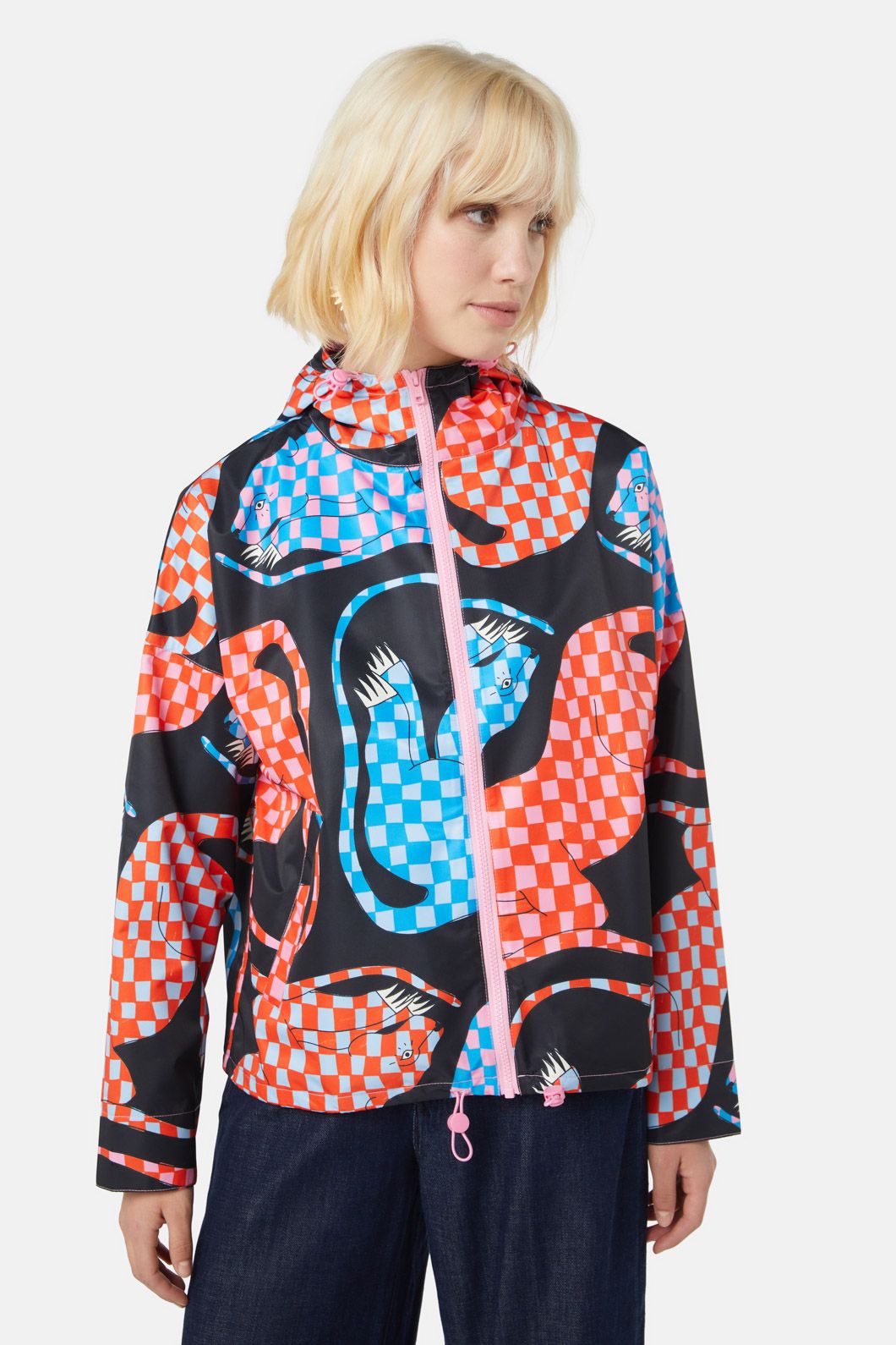 Jaguar Cropped Raincoat