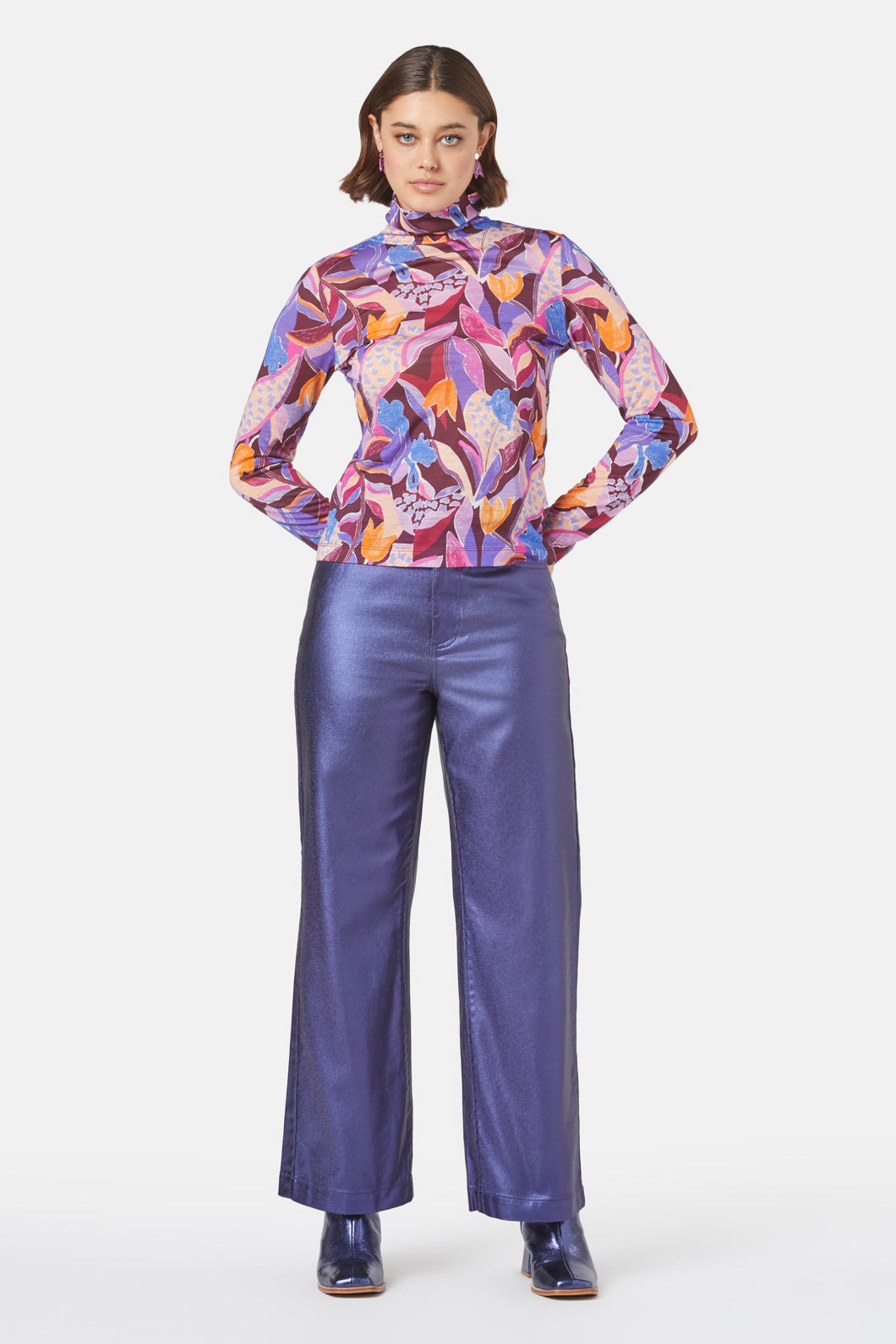Gorman - Tender Tulips Polo Top - print
