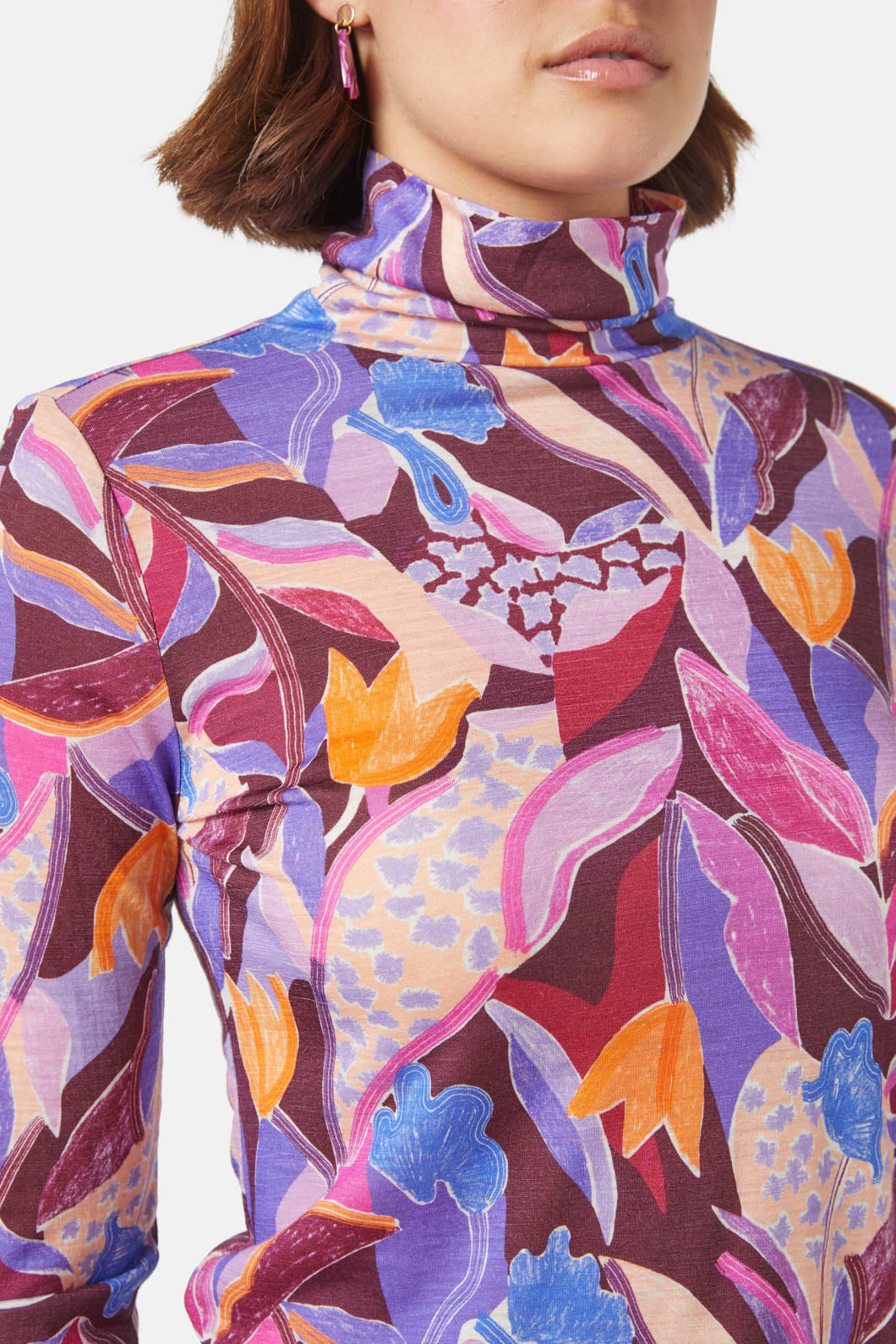 Gorman - Tender Tulips Polo Top - print