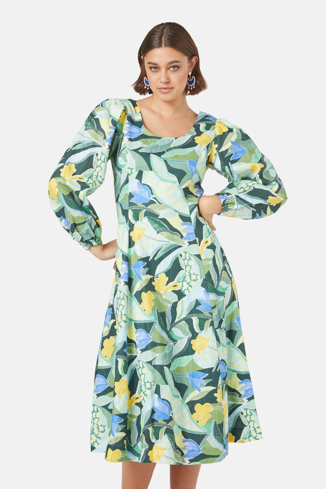 Gorman - Of The Valley Linen Dress - print