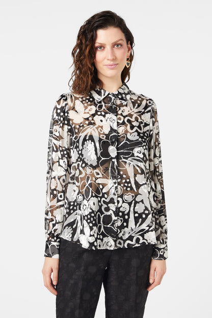 Gorman - Snow Day Frilly Shirt - print