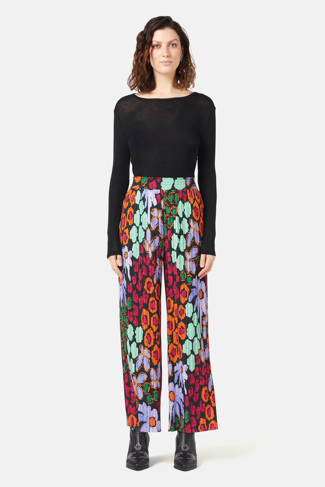 Flower Shower Pleat Pant