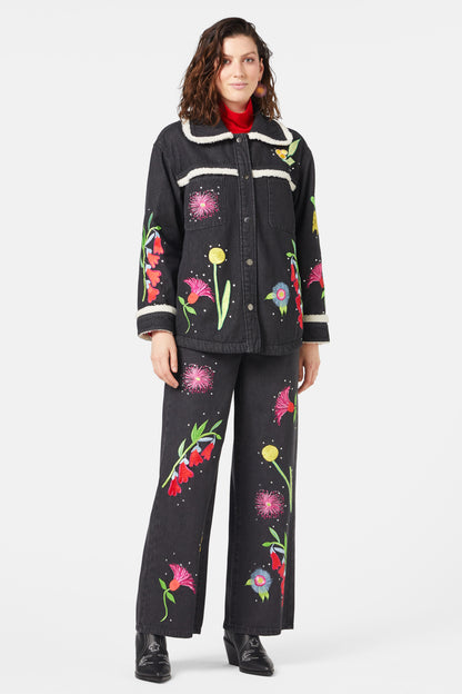 Gorman - Winter Waratah Embroidered Jacket - black