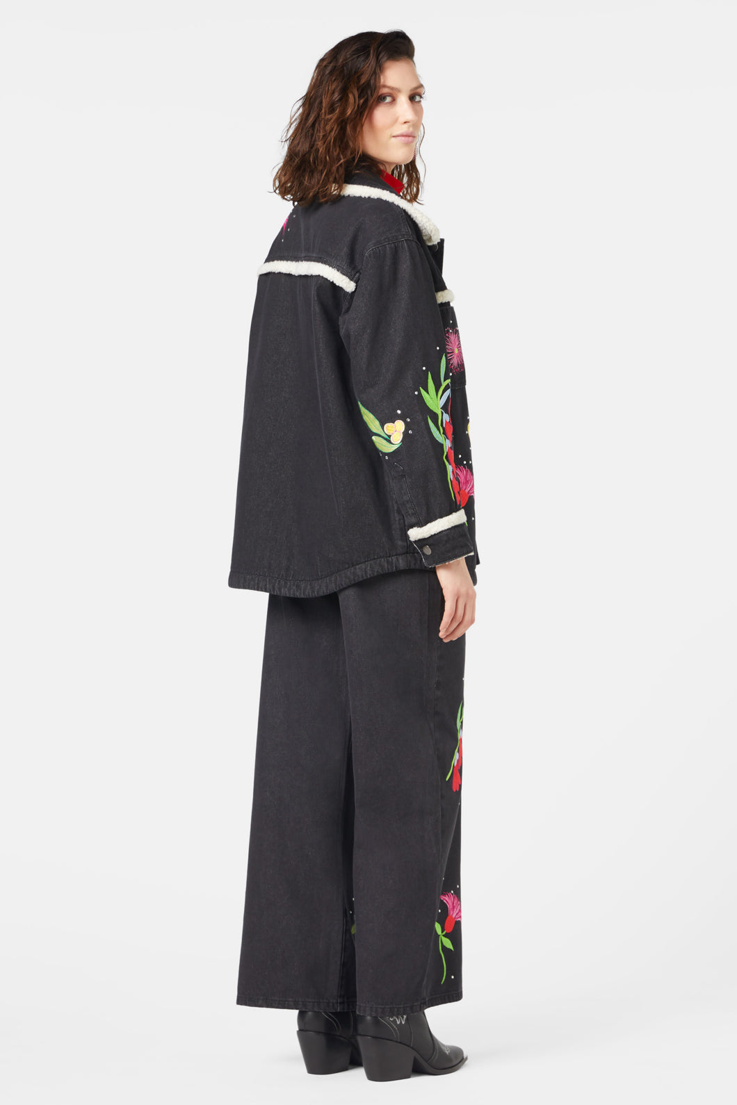 Gorman - Winter Waratah Embroidered Jacket - black