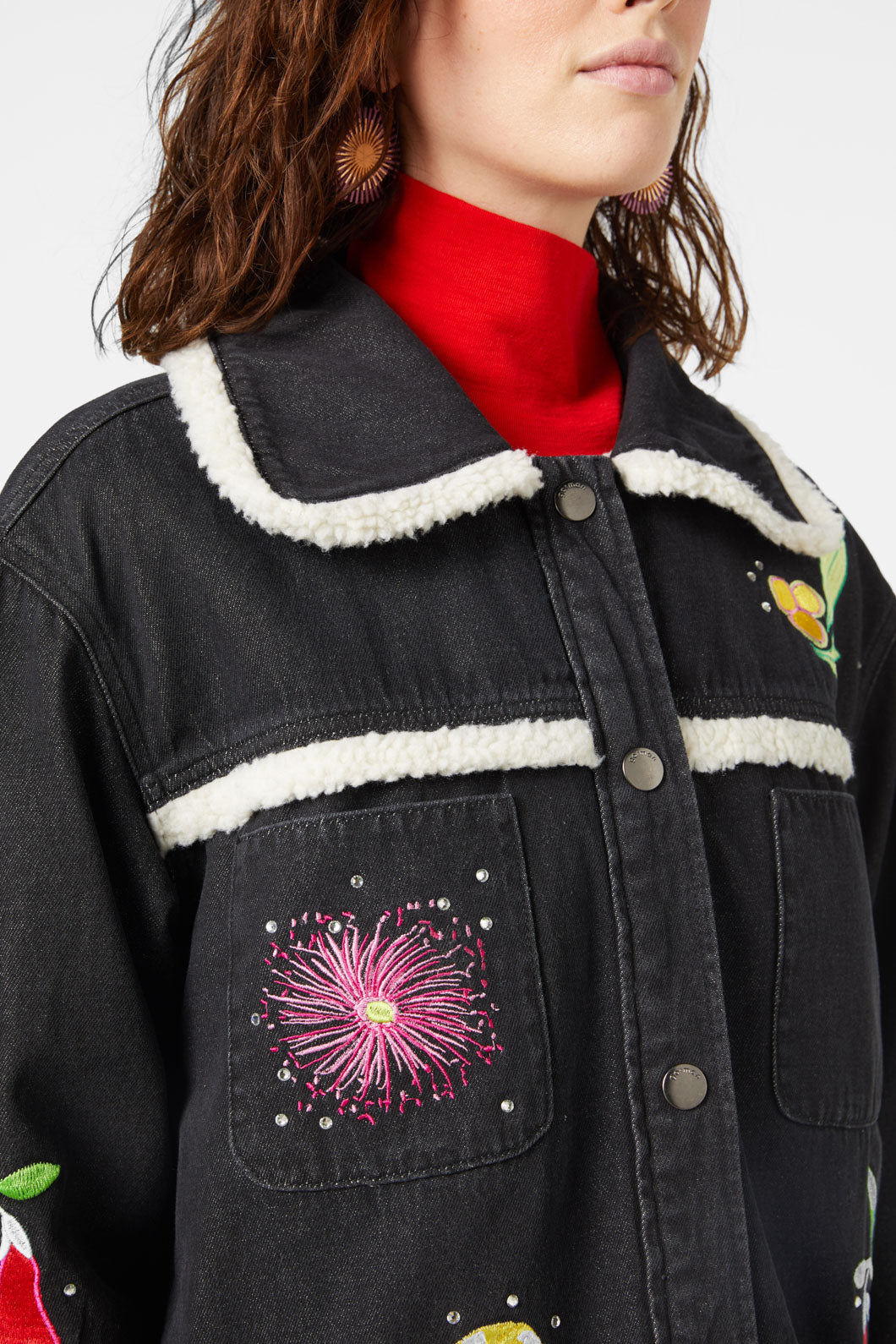 Gorman - Winter Waratah Embroidered Jacket - black