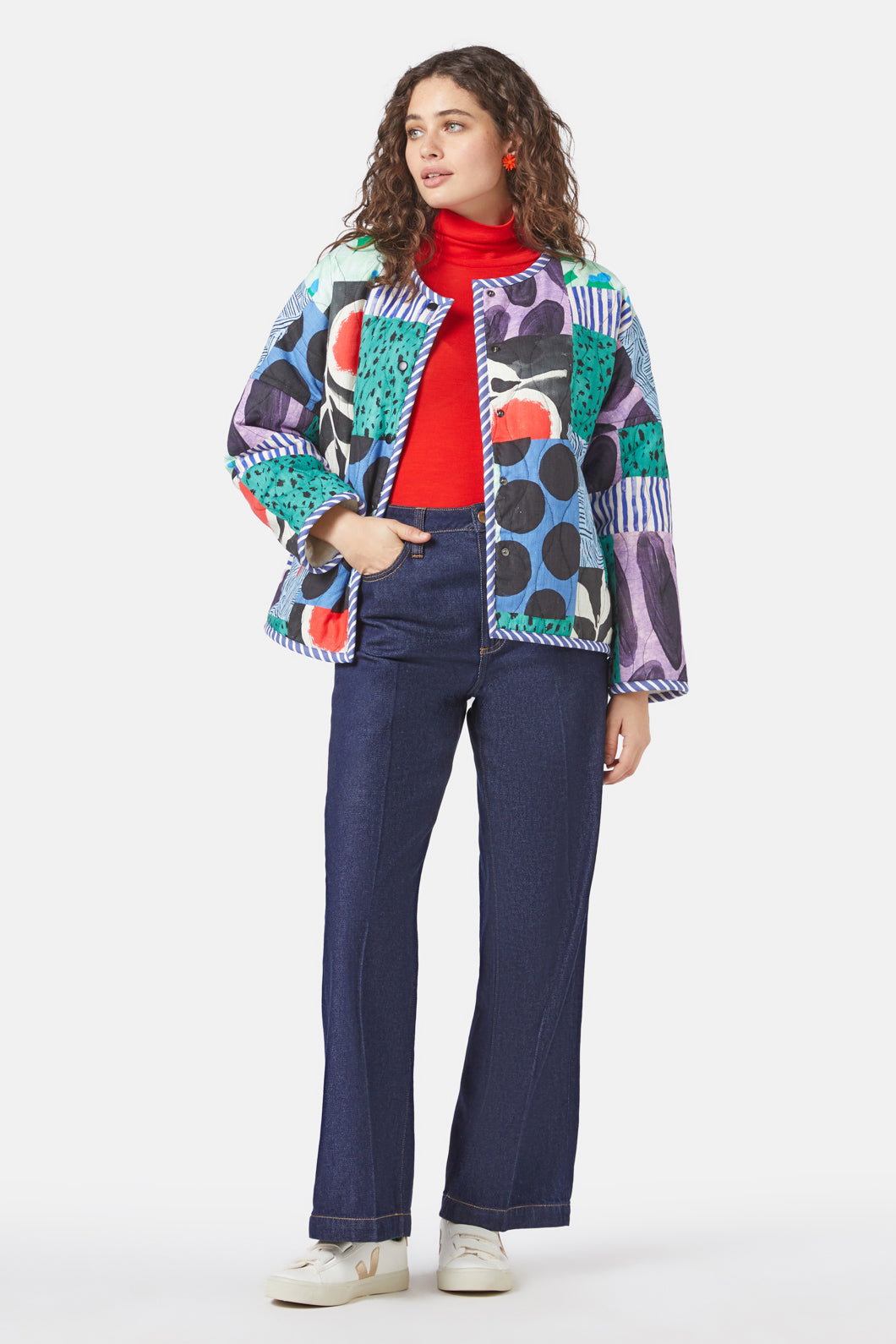 Gorman - Artists Patchwork Quilted Jacket - print