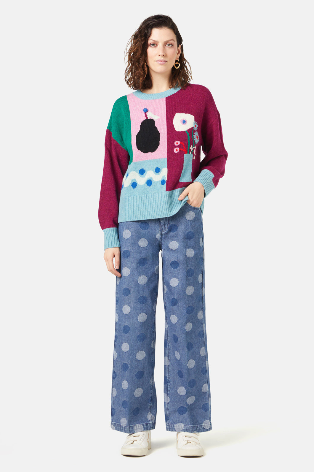 Gorman - Collage Notes Jumper - multi