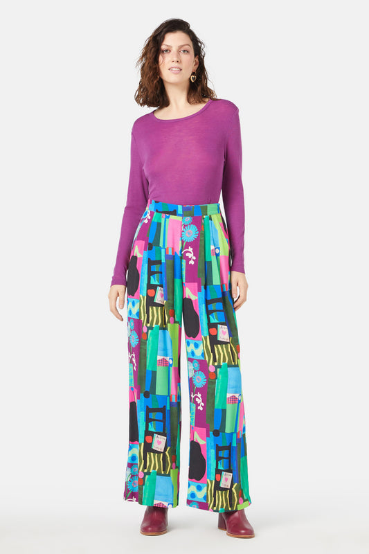Gorman - Collage Notes Pant - print