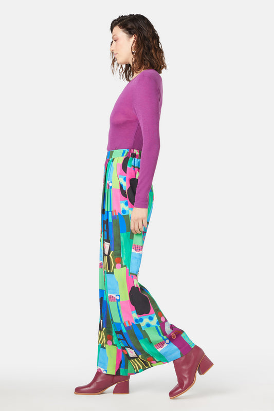 Gorman - Collage Notes Pant - print