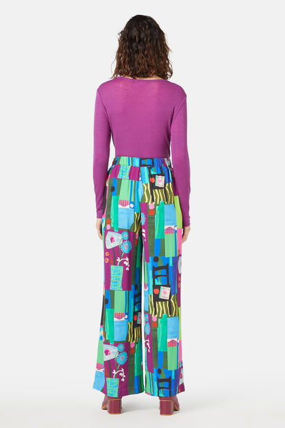 Gorman - Collage Notes Pant - print