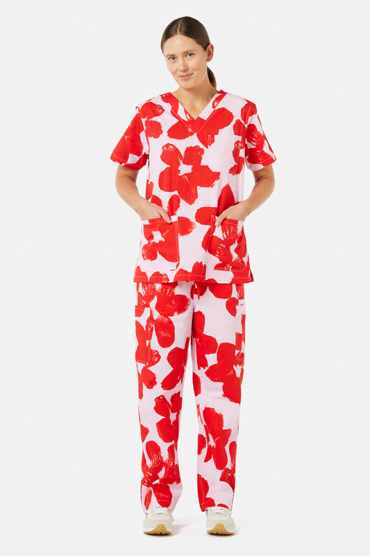 Gorman - Poppy Scrub Set - print