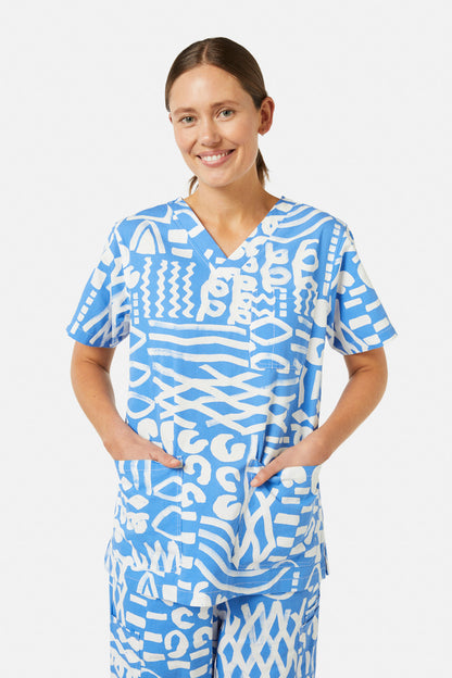 Gorman - Take Time Scrub Set - print